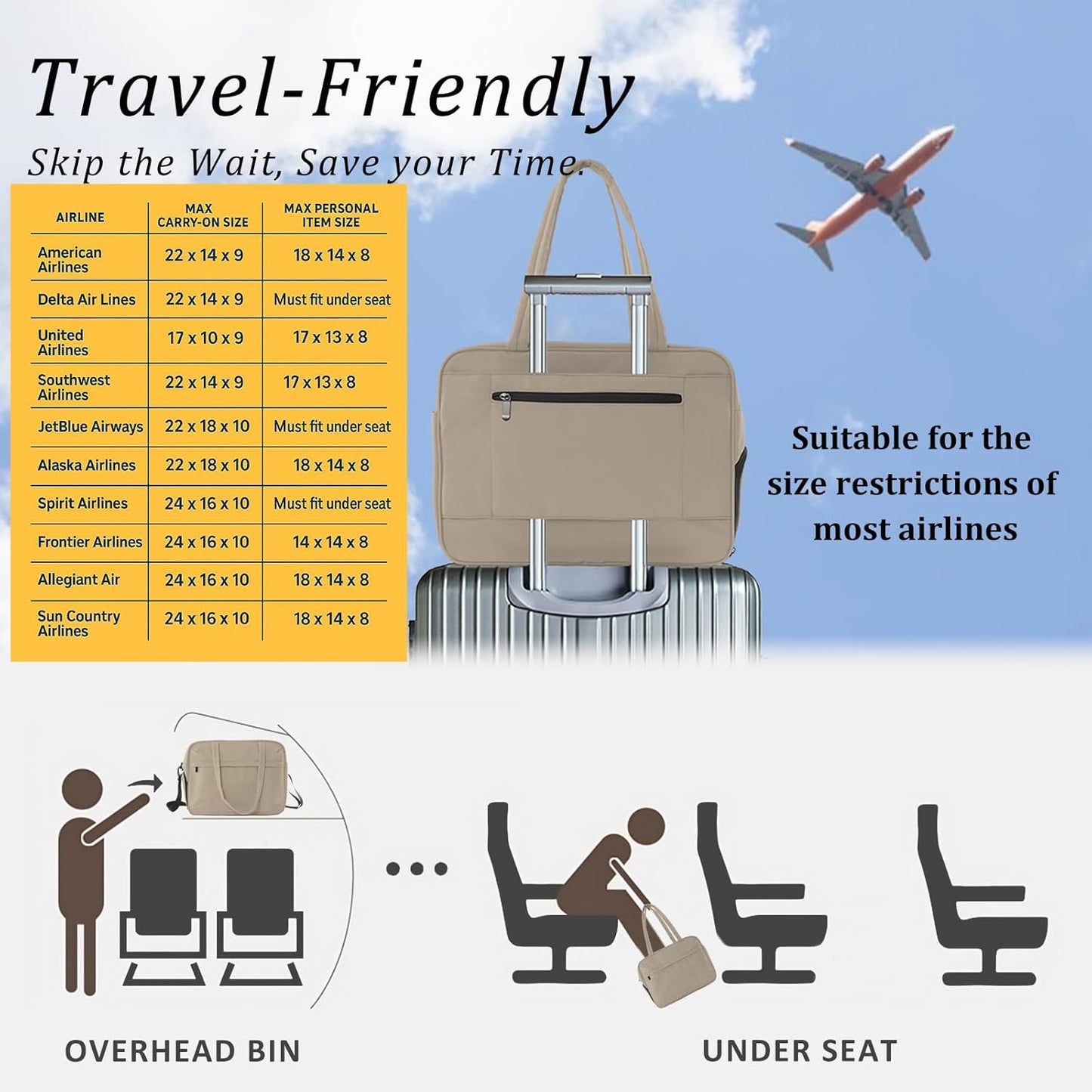 U+U Gym Bag for Women, Duffle Bag with Shoe Compartment Travel Carry on Weekender Bag, Personal Item Travel Bag for Overnight, Water Resistant