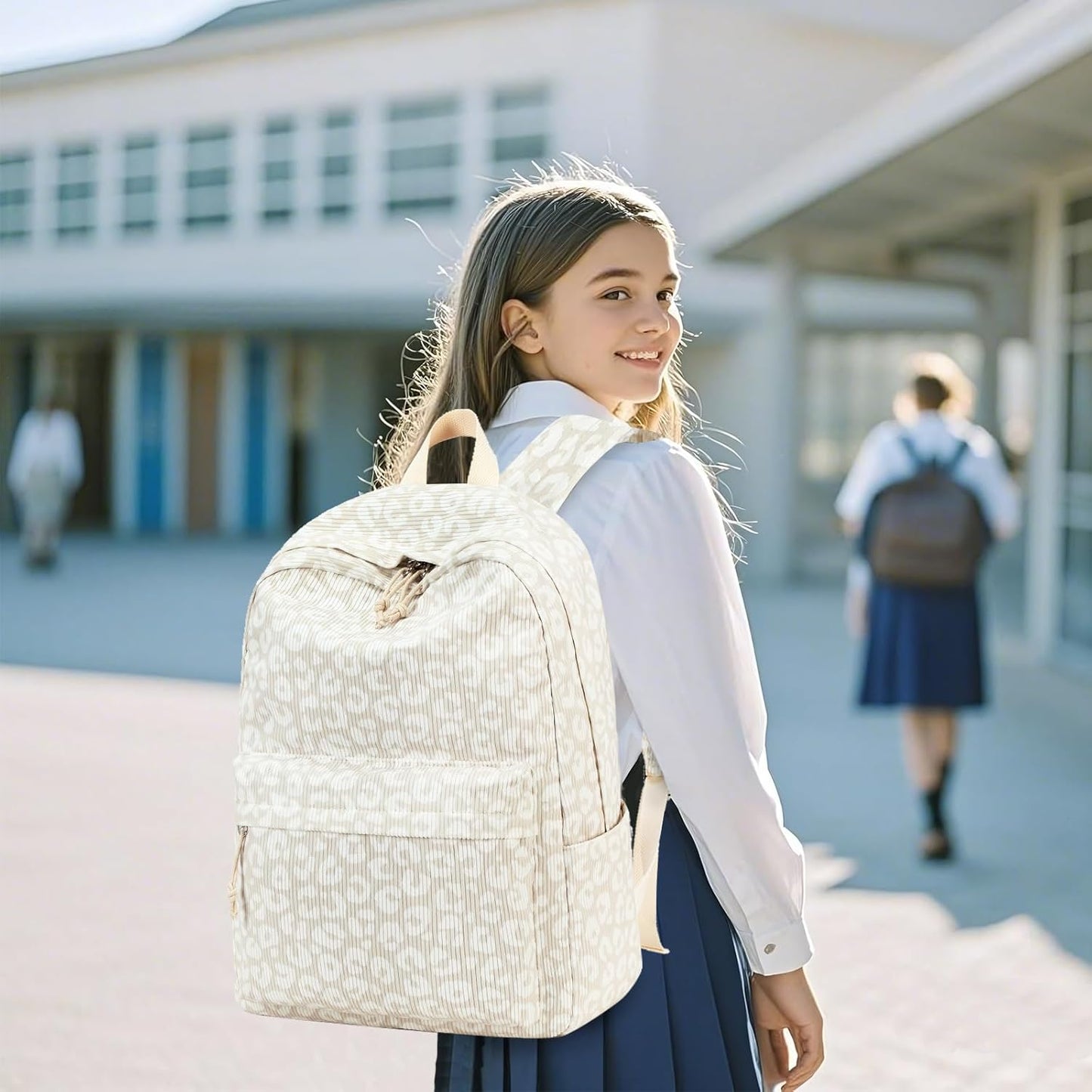 LEDAOU School Backpack Teen Girls Lightweight Bookbag Elementary Middle School Backpacks College Laptop Bag Travel Daypack