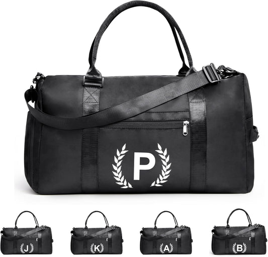 Gym Bag for Women & Men, Fitness Workout Sports Travel Duffle Bag with Wet Pocket & Shoes Compartment, Great Present for Gym Lovers