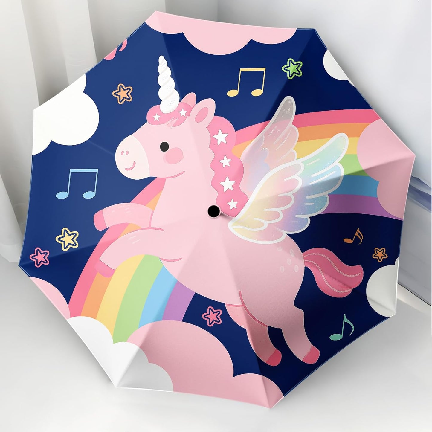 Small Travel Folding Umbrella for Girl, Portable, UV, SunShade, Compact, Automatic, Rain & Wind