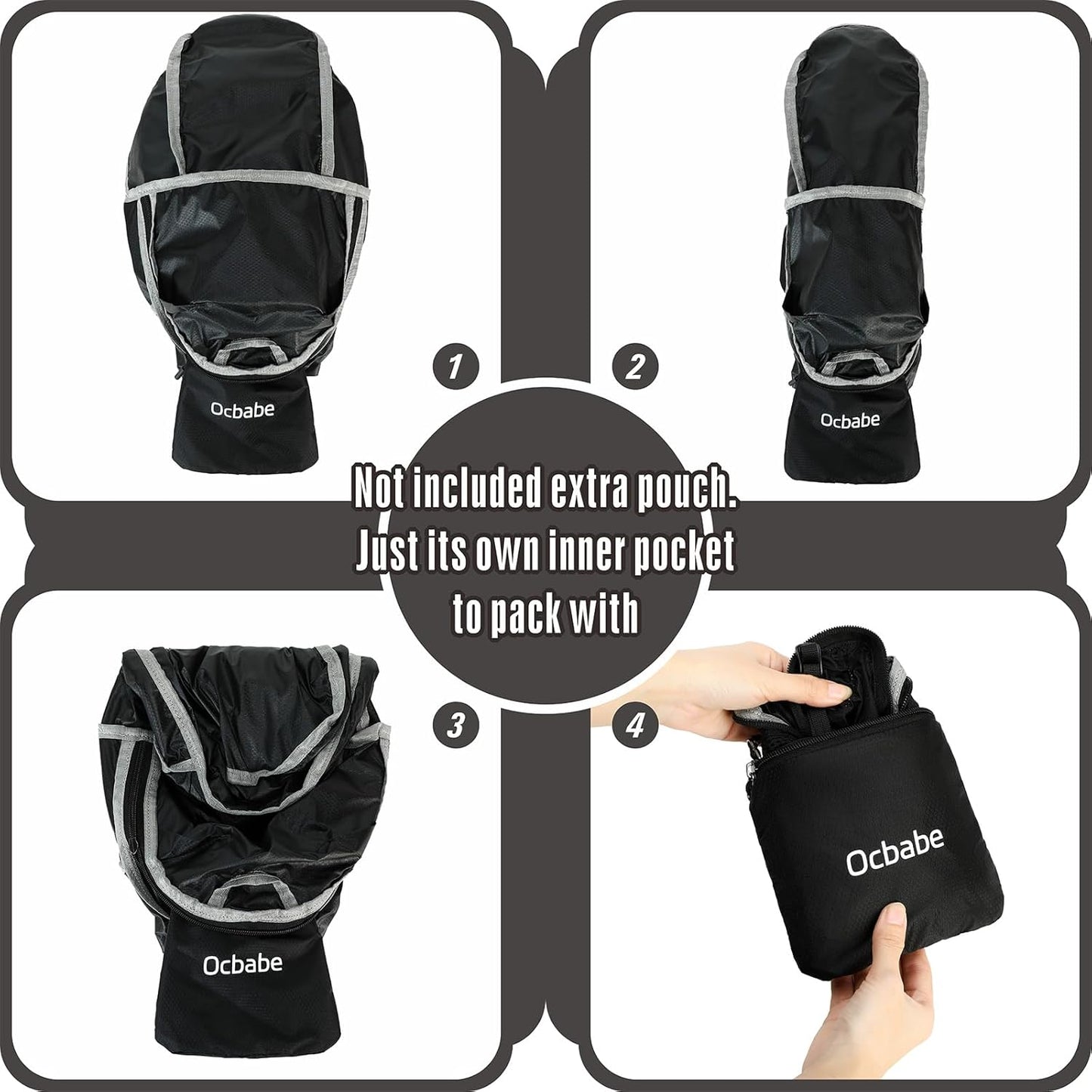 15L/25L Small Packable Lightweight Backpack Hiking Daypack Water Resistant Foldable Outdoor Camping Travel Bag for Women Men