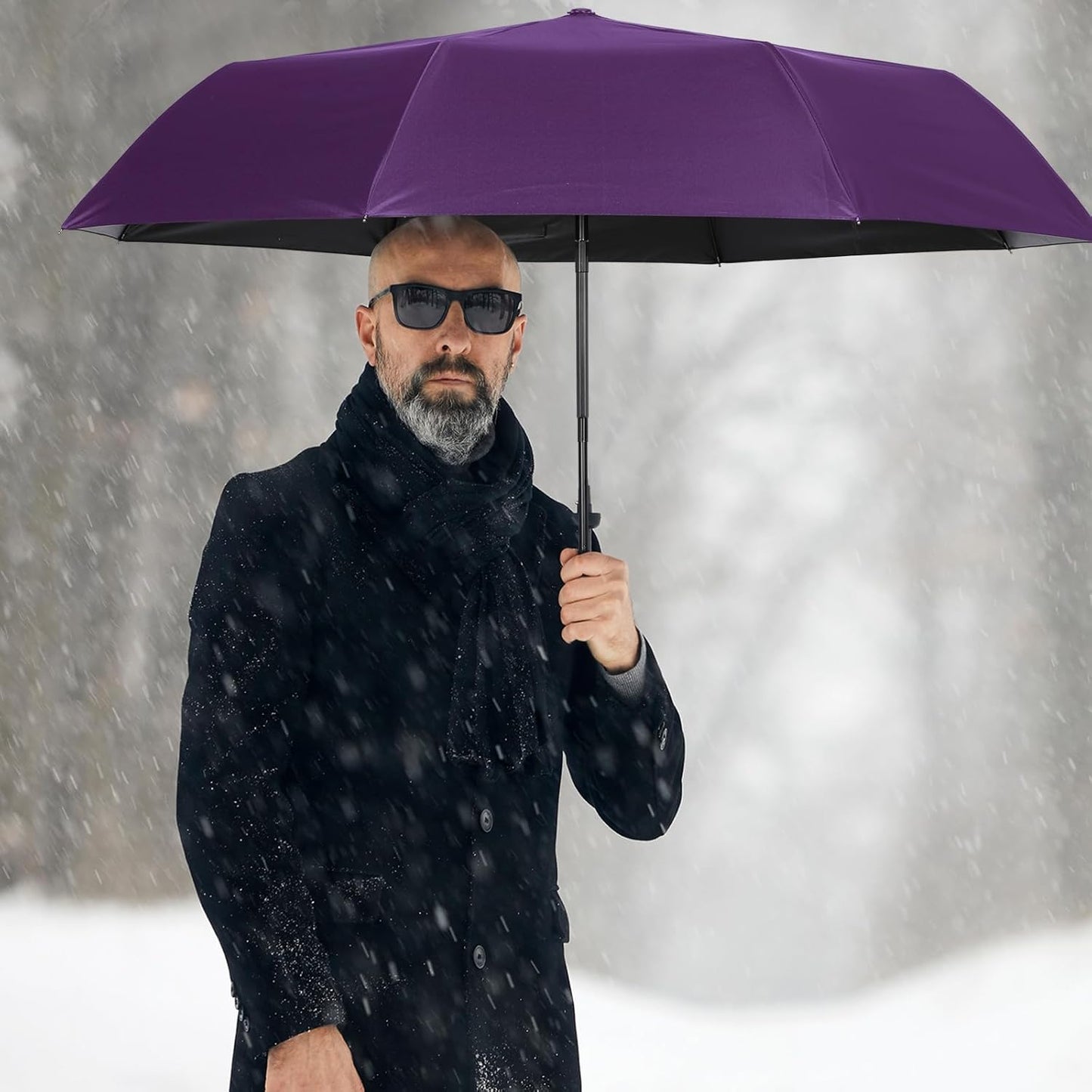 Kajaia 9 Pack Compact Umbrellas Bulk Folding Automatic Windproof Waterproof Umbrellas for Backpack Purse Car Women Men