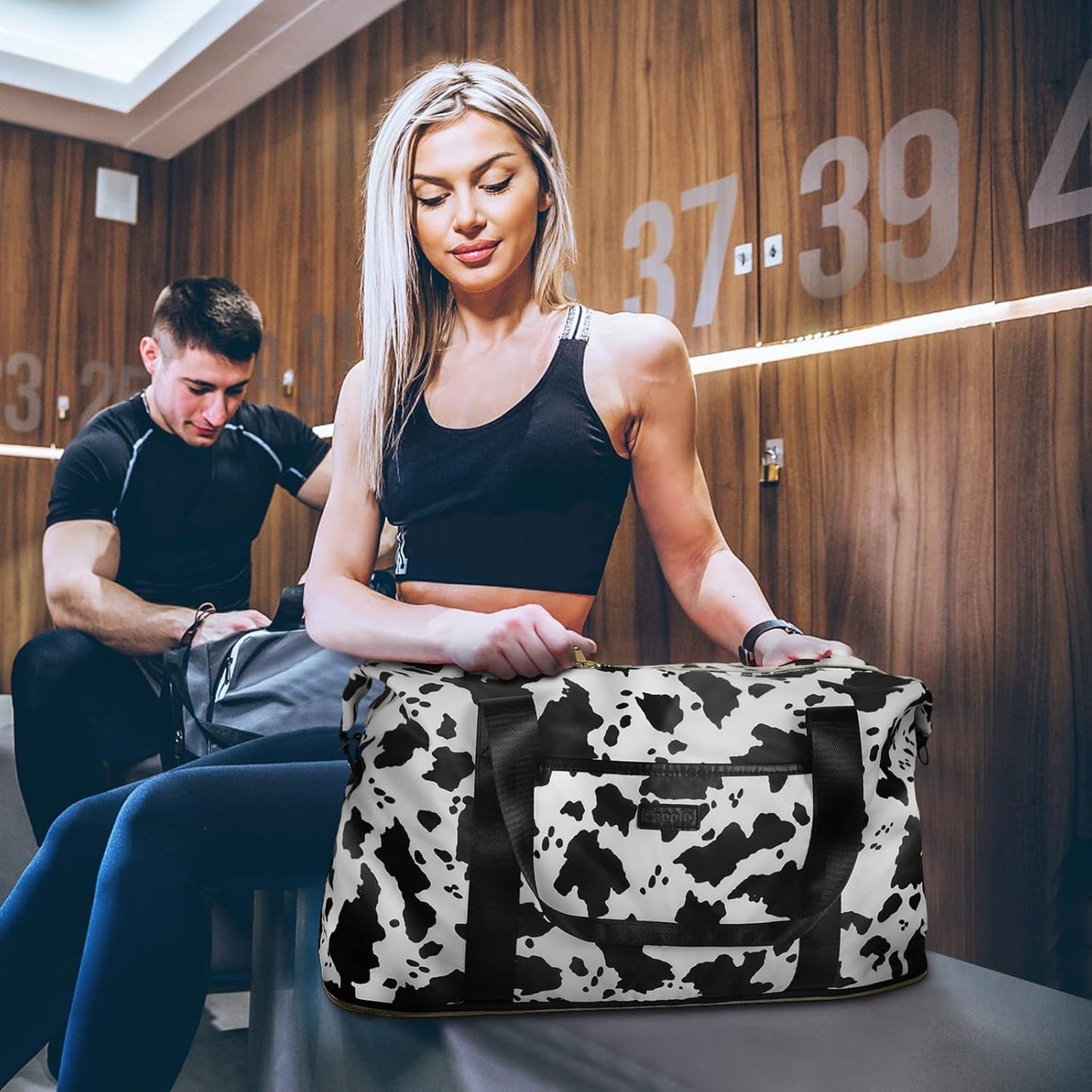 Expandable Travel Duffle Bags Weekender Overnight Bags for Women Men Hospital Bag for Women Labor Delivery with Toiletry Bag Waterproof