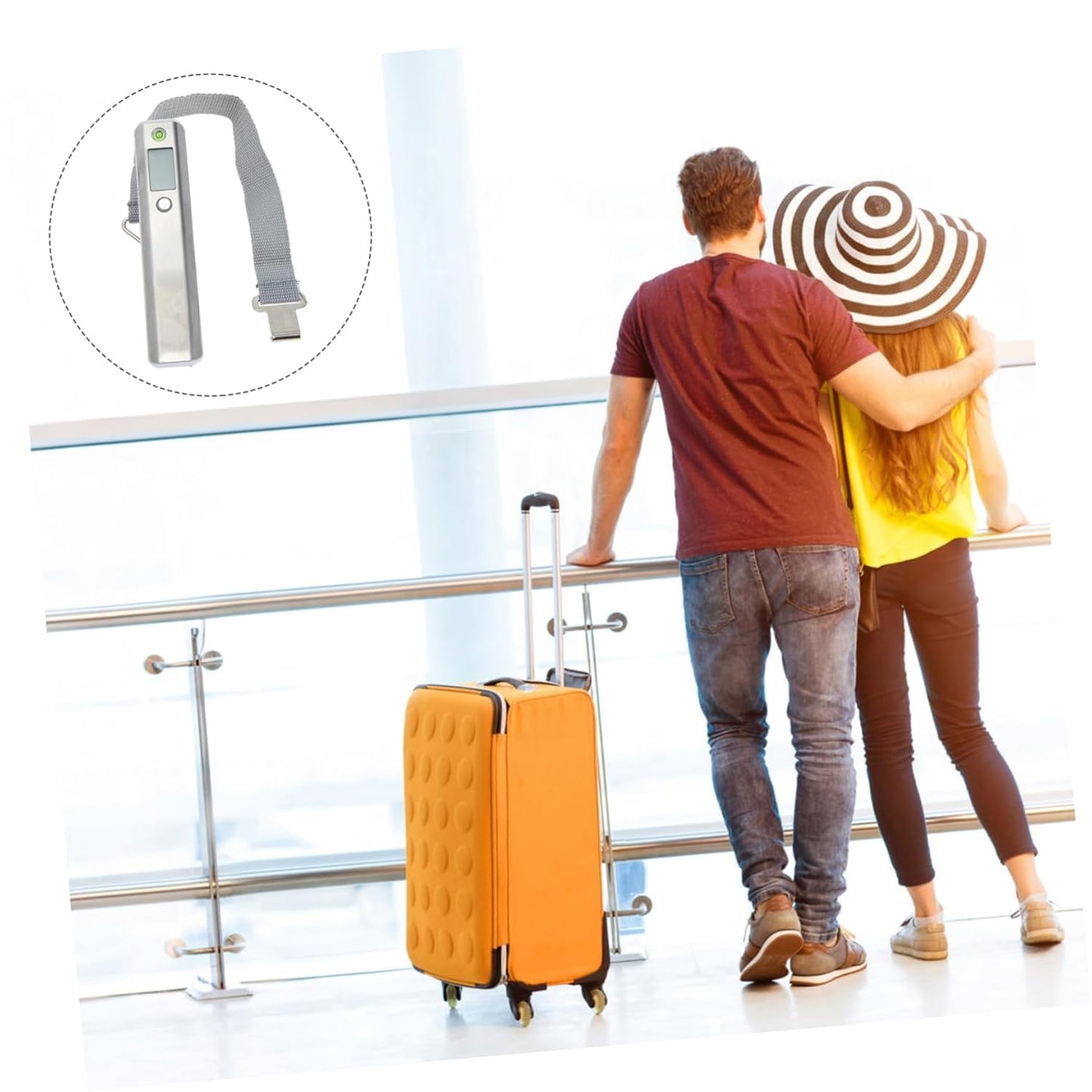 SAFIGLE 50kg Compatible Luggage Scale Electronic Scale for Travel Portable Suitcase Weight Basculas para Pesar Personas