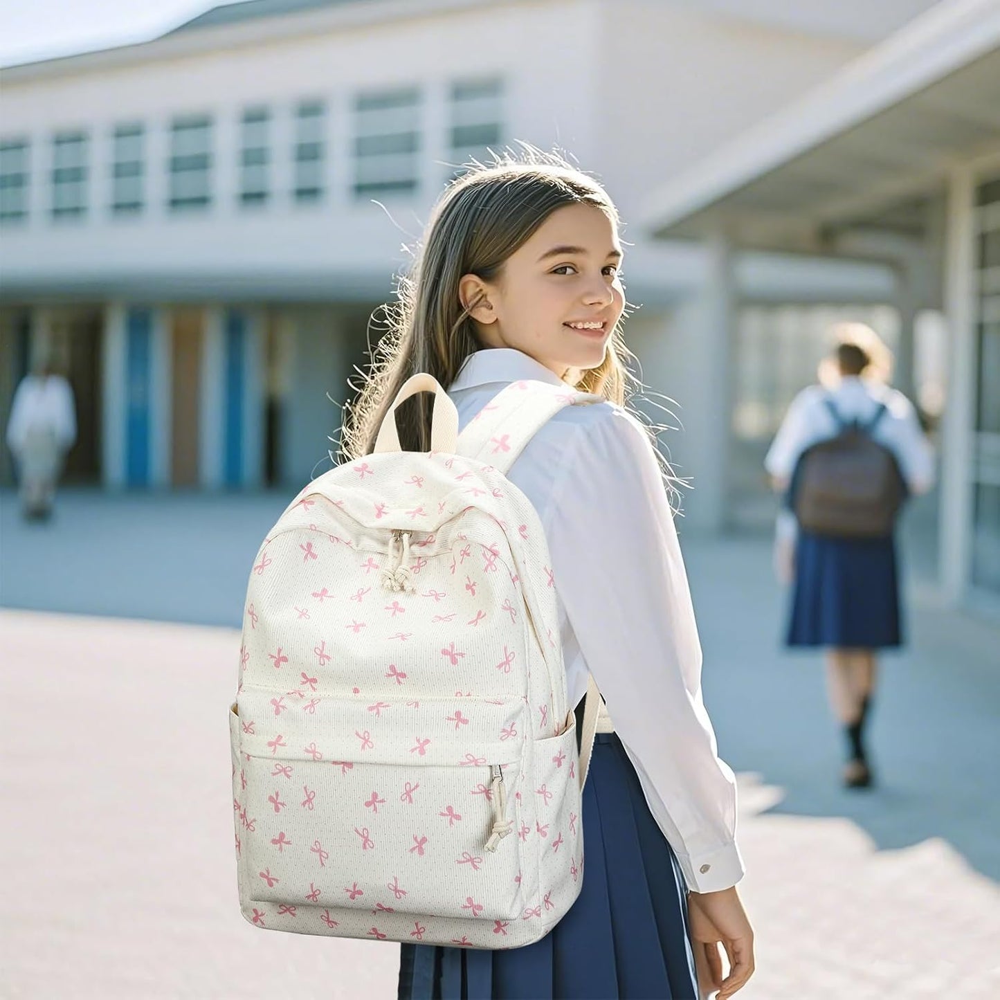 LEDAOU School Backpack Teen Girls Lightweight Bookbag Elementary Middle School Backpacks College Laptop Bag Travel Daypack