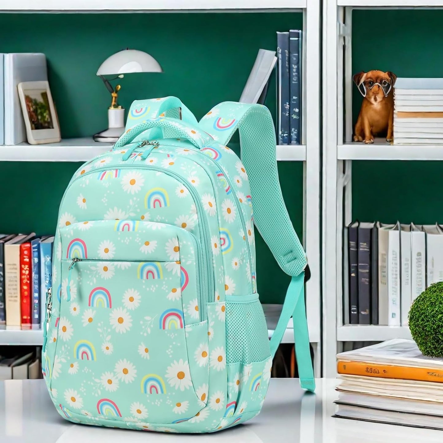 LEDAOU School Backpack for Girls Boys Kids Bookbag Elementary Primary Middle School Bag Travel Back Pack for Ages 6-14