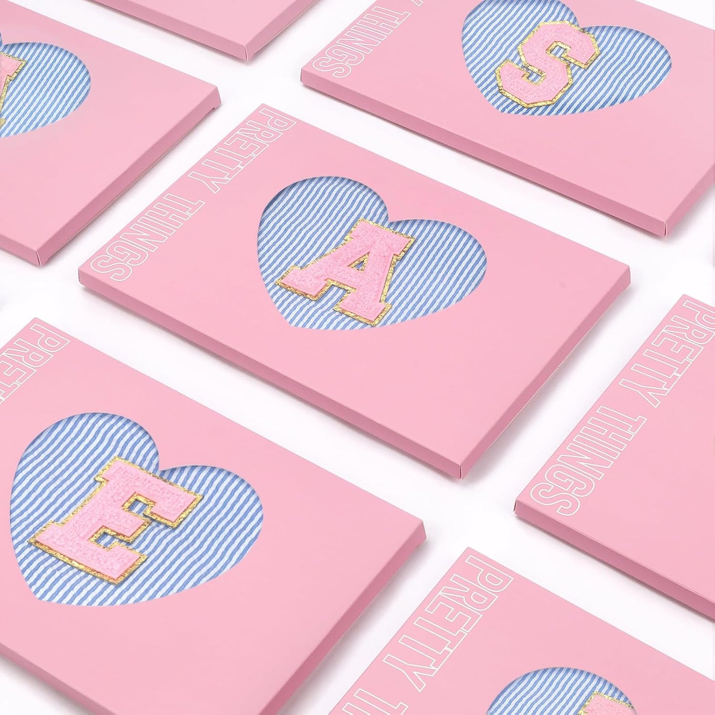 mibasies 2 PCS Initial Makeup Bags for Women: - Birthday Gifts for Teen Girls 11 12 13 14 15 16 Years Old - Preppy Trendy Stuff - Cosmetic Bag for Travel Toiletry - Blue A