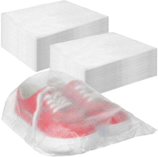 100PCS Dust Bags for Shoes for Purses Storage Bags for Handbags, Non Woven Fabric Bag with Drawstring for Travel Packing, Purse, Shoe, home Closet Storage,Dust Cover(15.7''x19.7'')