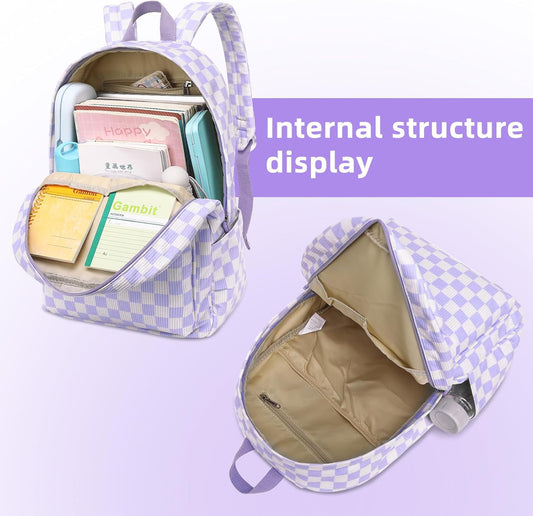 LEDAOU School Backpack Teen Girls Lightweight Bookbag Elementary Middle School Backpacks College Laptop Bag Travel Daypack