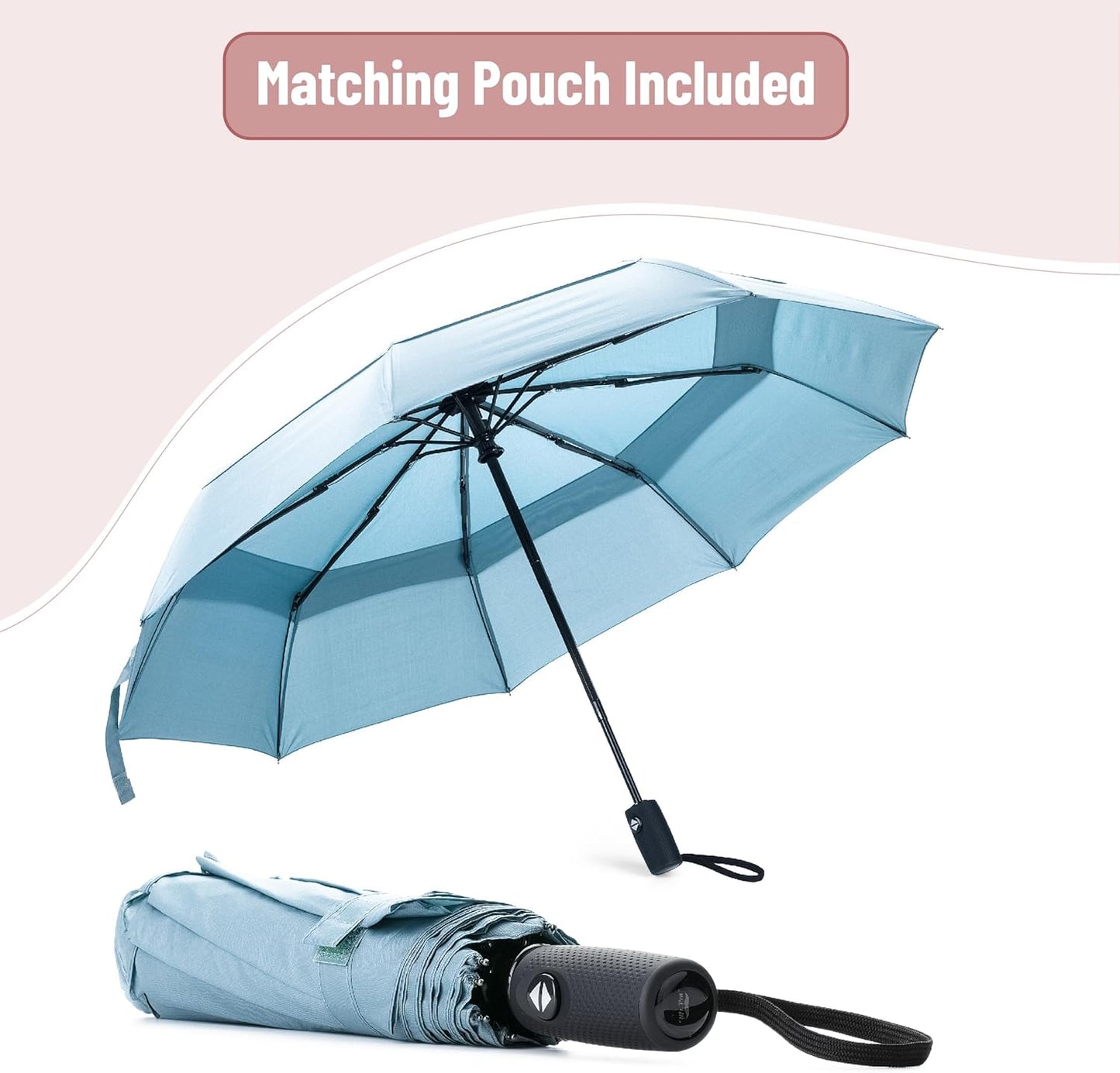 Mr. Pen- Windproof Travel Umbrella, Automatic Umbrellas for Rain, Compact