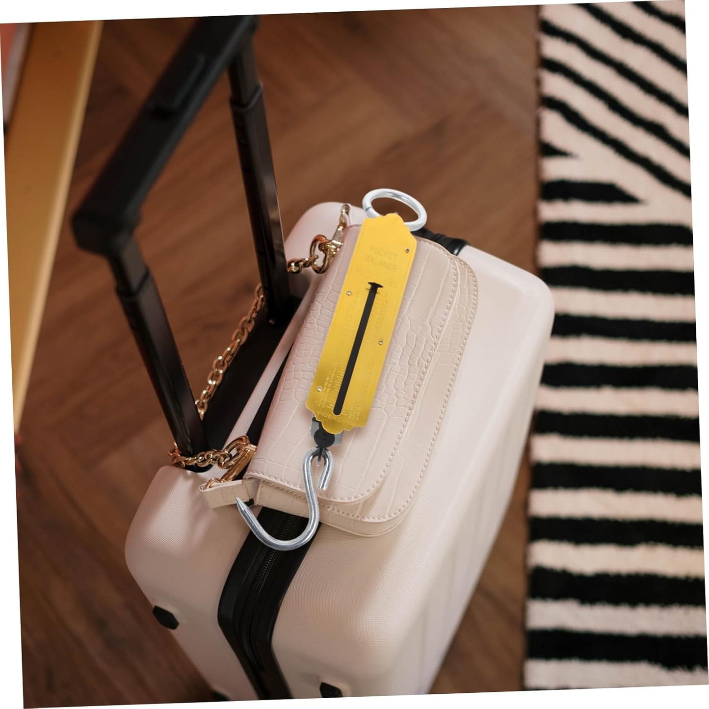 2pcs Portable Mechanical Hanging Scale Capacity for Accurate Weighing of Luggage Produce and Fish Lightweight and Easy to Carry with Hook Design