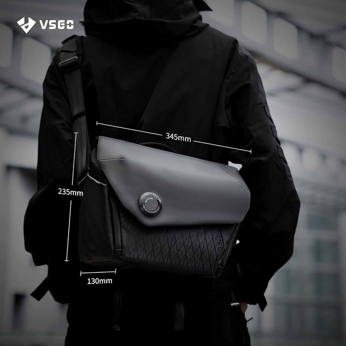 VSGO 6L Waterproof Camera Sling Bag, Single-Shoulder Messenger Bag for DSLR/SLR Cameras, Daily Commute, and Drone Photography