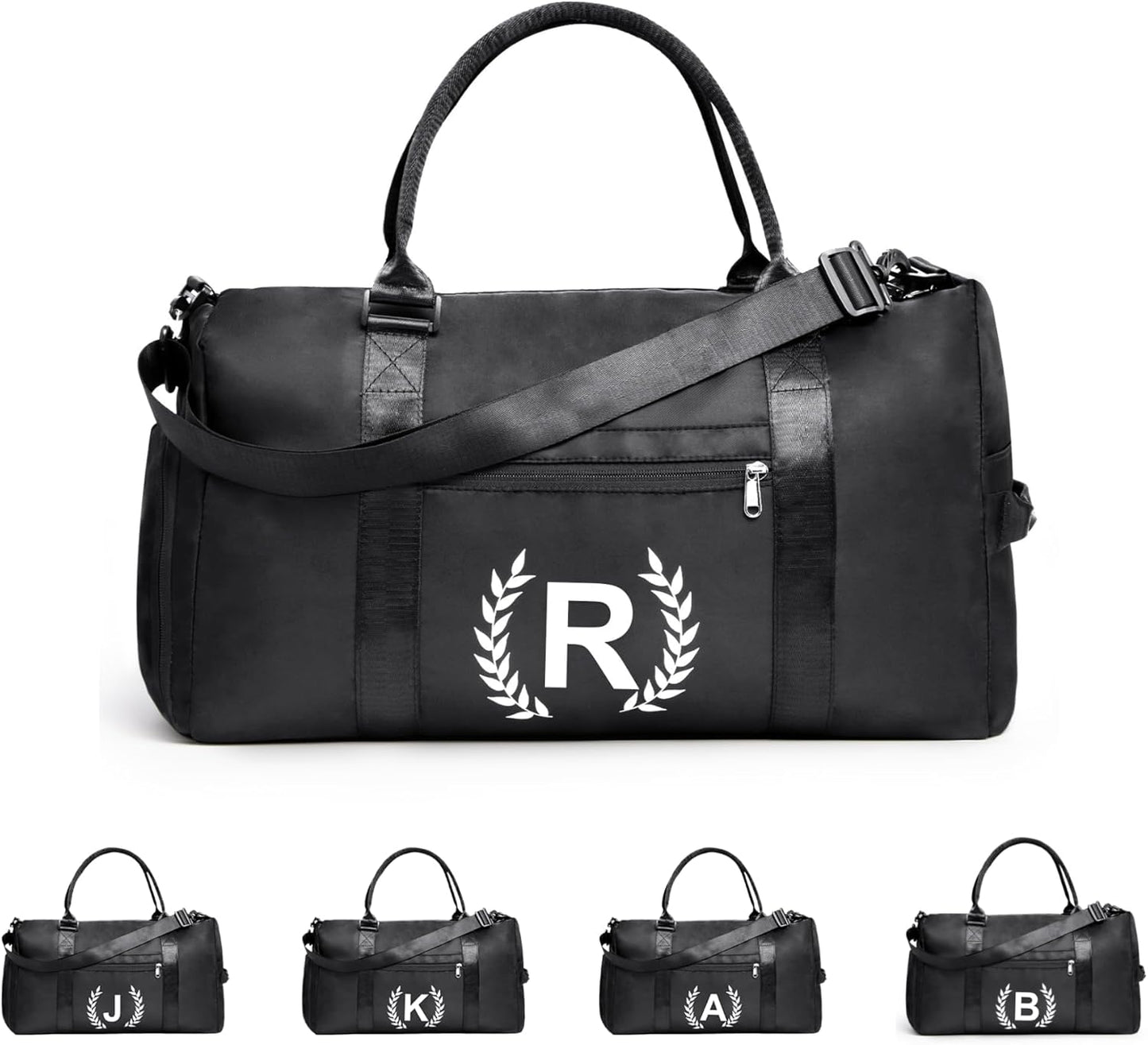 Gym Bag for Women & Men, Fitness Workout Sports Travel Duffle Bag with Wet Pocket & Shoes Compartment, Great Present for Gym Lovers