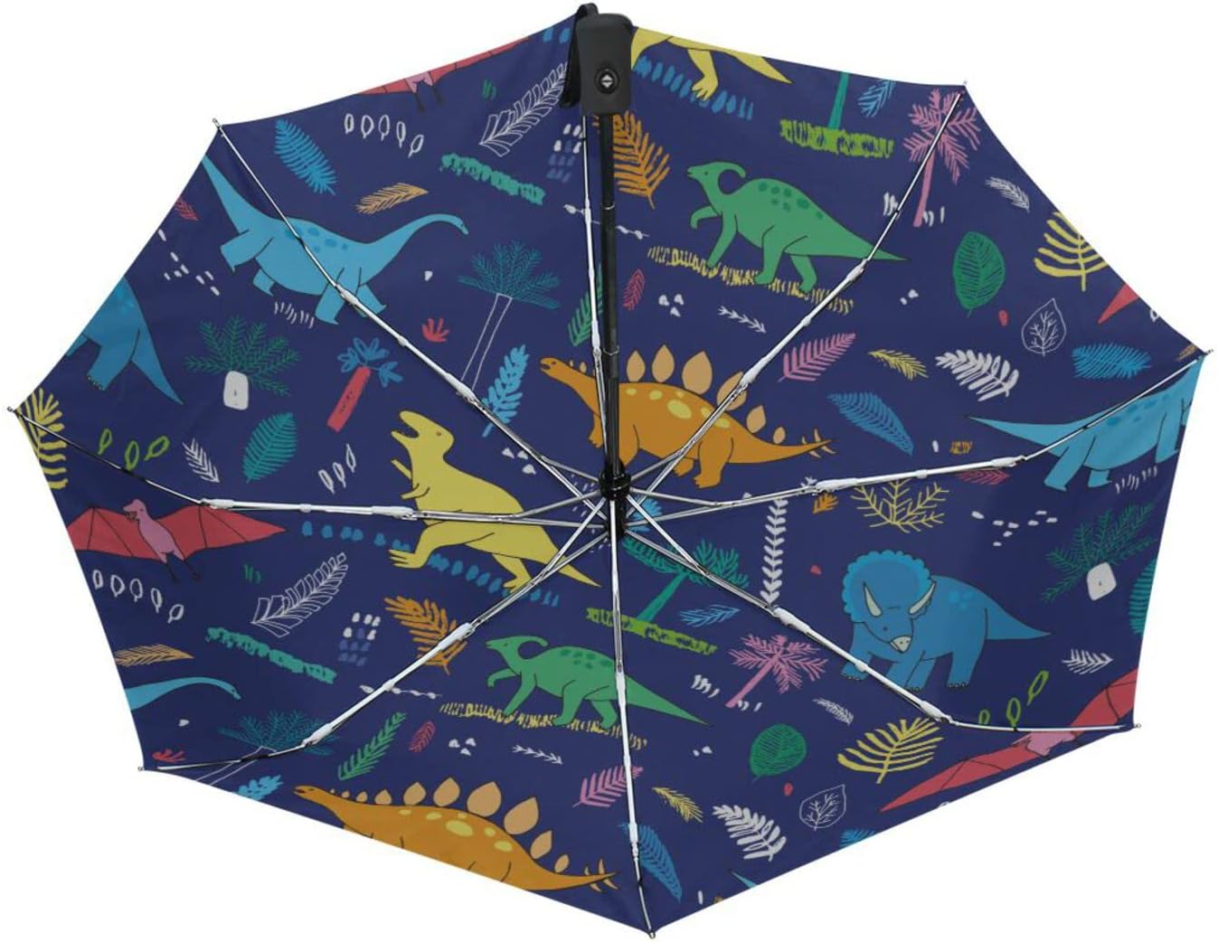 Automatic Umbrella One Touch Auto Open and Close Button Compact Travel Umbrella for Women Men Kid