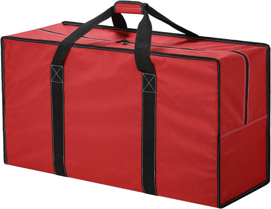 105L Extra Large Duffle Bag - 32.5 inch Heavy Duty & Water Resistant Duffel Bag Durable Luggage Storage Bag for Camping, Travel, Sports (Red)