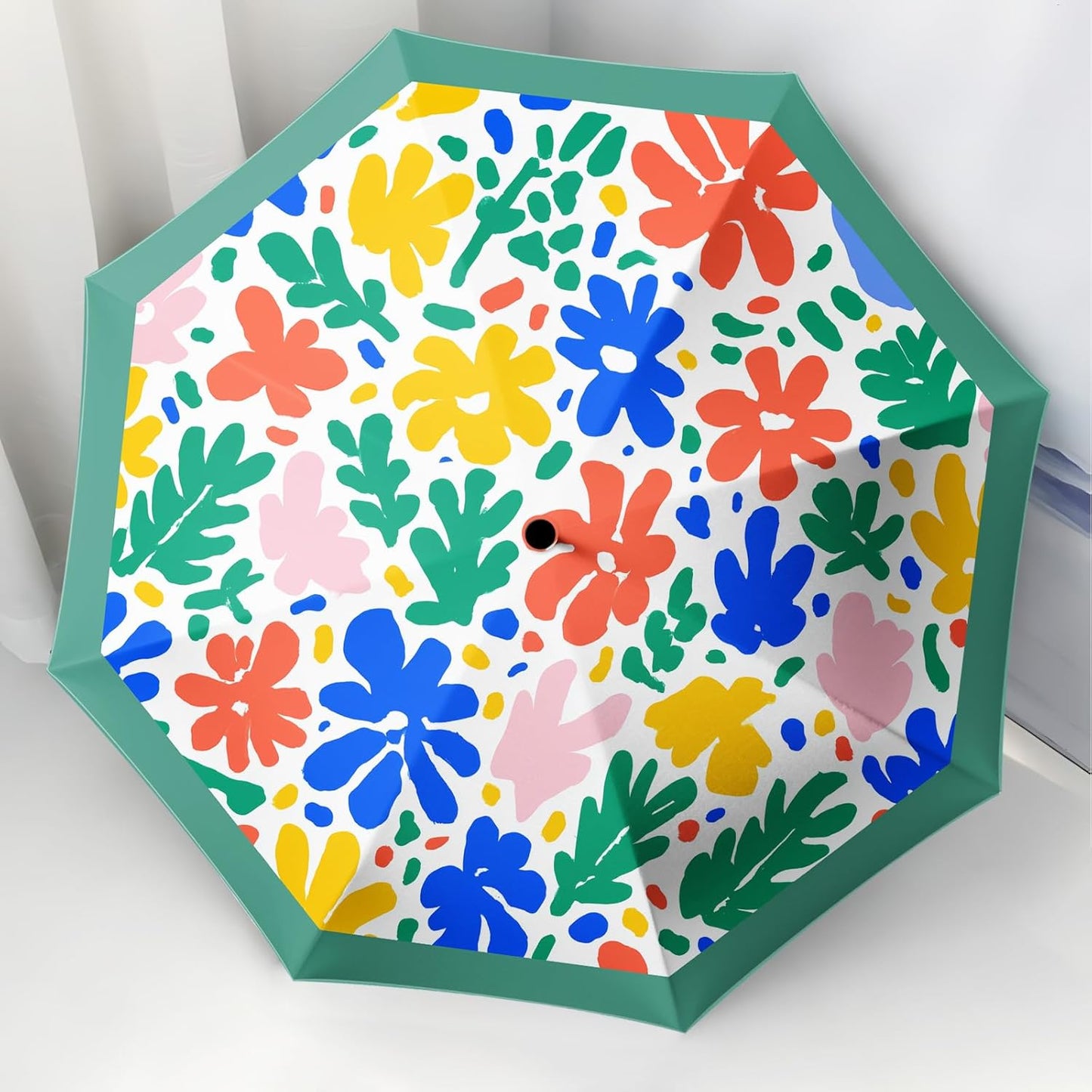 Small Travel Folding Umbrella for Girl, Portable, UV, SunShade, Compact, Automatic, Rain & Wind