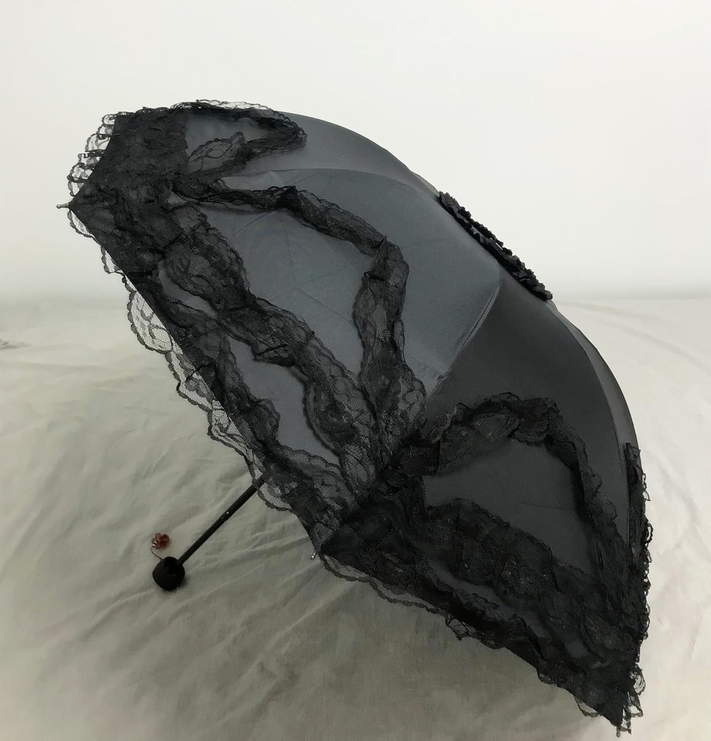 Vintage Lace Parasol Gothic Lolita Umbrella UV Sun Protection Witch Cosplay Photoshoot Props Party Decoration