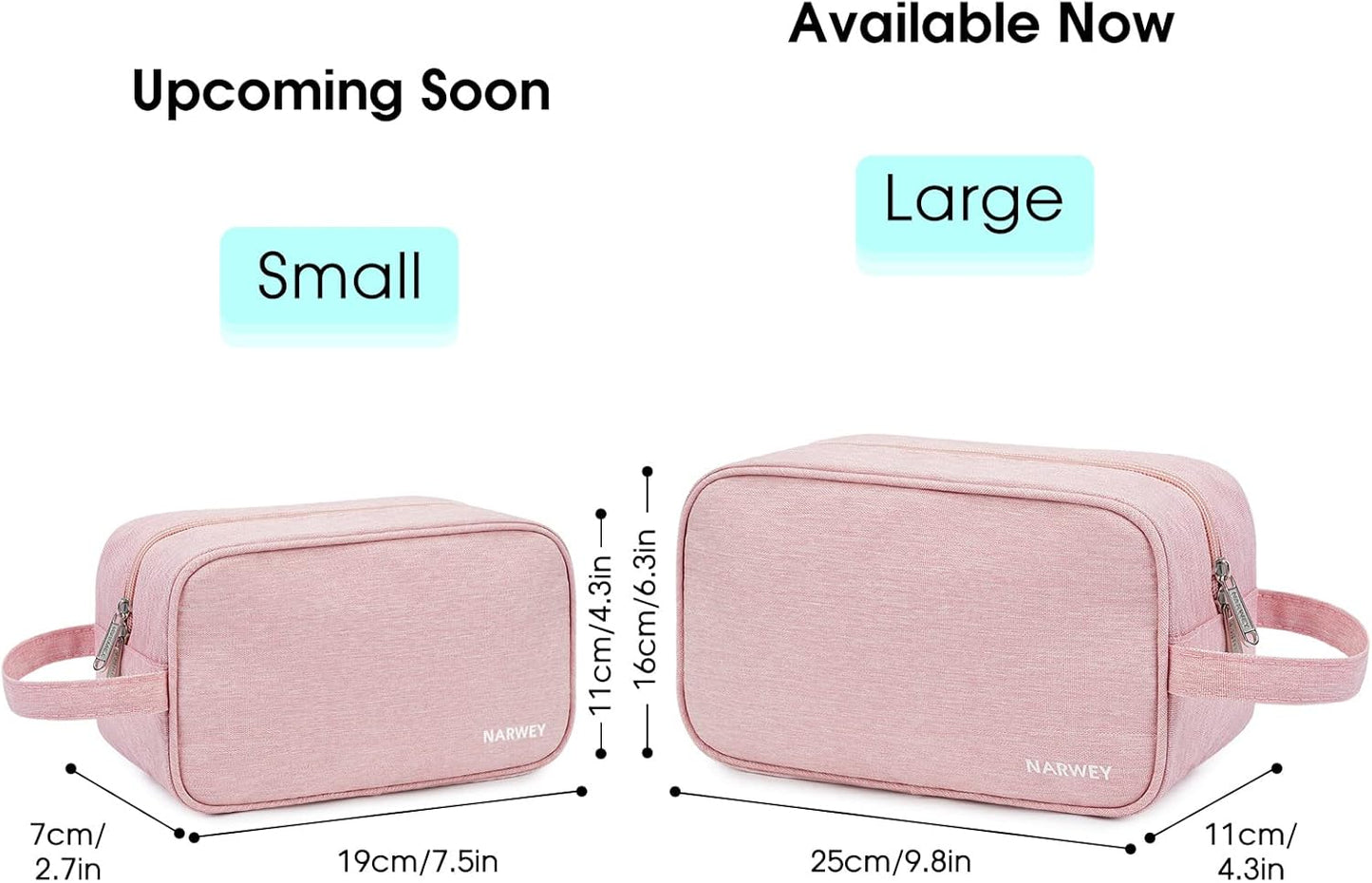 Narwey Travel Toiletry Bag for Women Traveling Dopp Kit Men Travel Bag for Toiletries Cosmetic Bag Makeup Bag Medicine Bag for Traveling