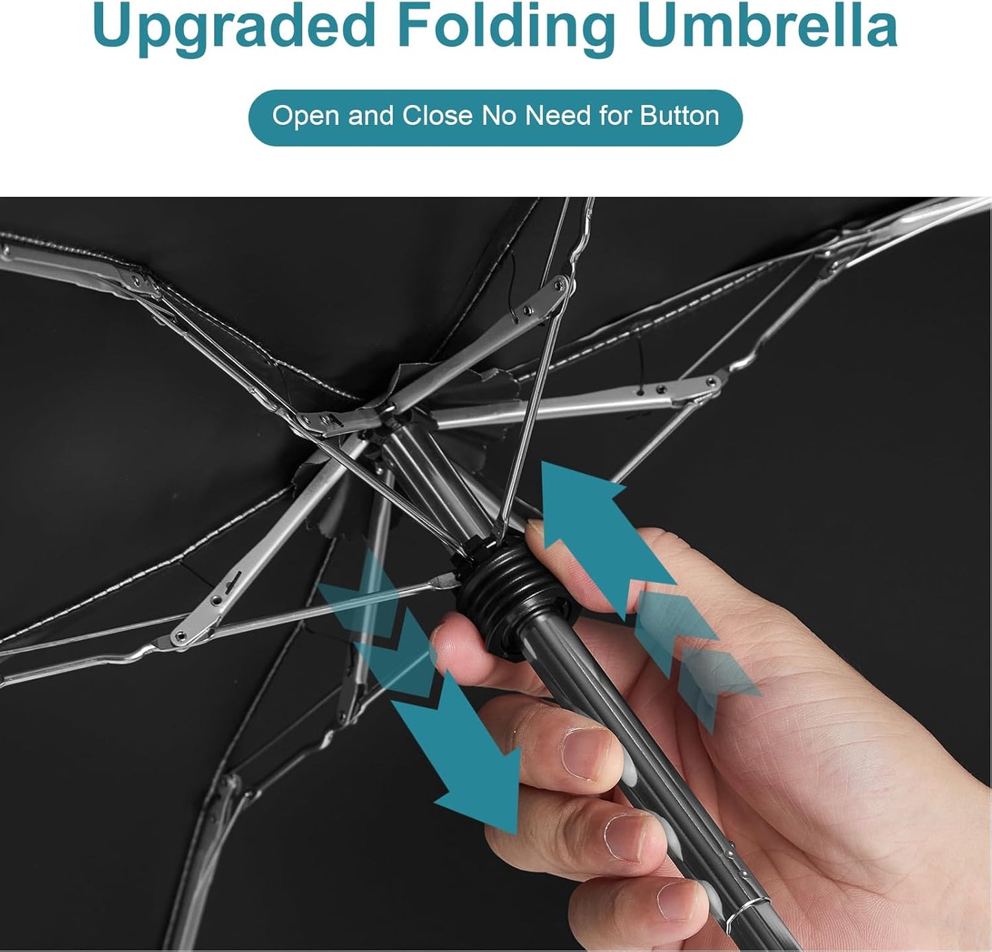 G4Free Mini Travel Folding Umbrella for Purse, Compact UPF 50+ UV Protection Sun & Rain Small Umbrella, Lightweight Portable Parasol Fits in Pocket, Wallet for Women Men