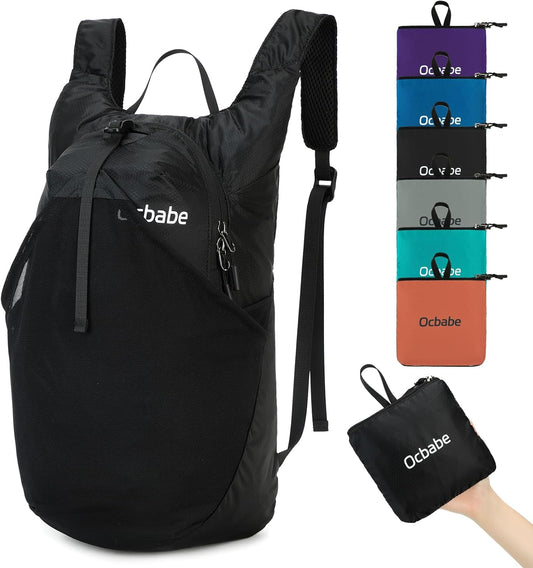 15L/25L Small Packable Lightweight Backpack Hiking Daypack Water Resistant Foldable Outdoor Camping Travel Bag for Women Men