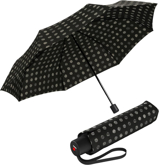 Knirps A.050 Navy Manual Open Close Travel Rain Umbrella for Adults – Ultra Lightweight, Compact Windproof 38.5" Water Resistant Canopy, Steel Aluminum Frame, Travel Case Included