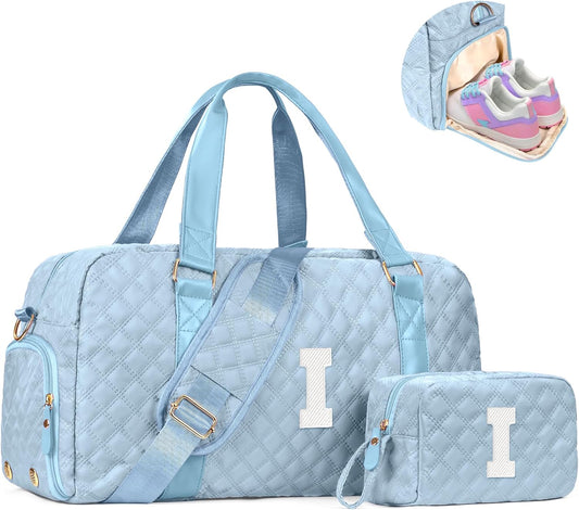 Teen Girl Gifts Trendy Stuff, Personalized Gifts, Initial Travel Duffel Bag or Teens, Monogram Overnight Bag, Trendy Stuff Gifts for Girls Friend Birthday Teacher Gift
