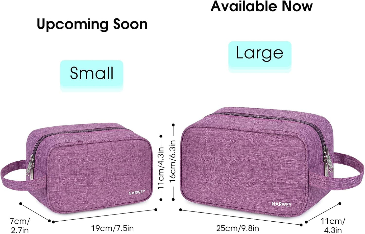 Narwey Travel Toiletry Bag for Women Traveling Dopp Kit Men Travel Bag for Toiletries Cosmetic Bag Makeup Bag Medicine Bag for Traveling