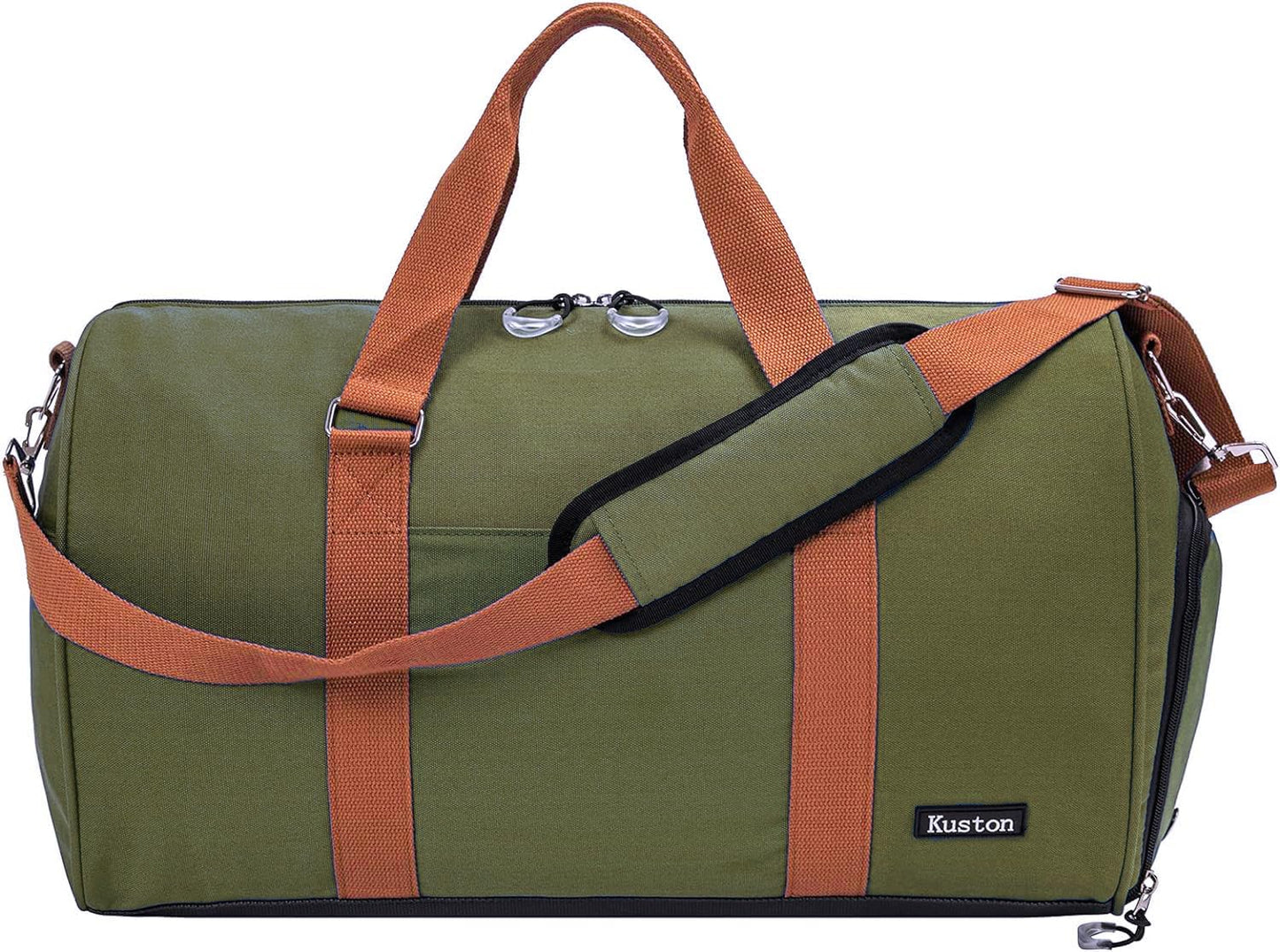 Kuston Sports Gym Bag with Shoe Compartment&Wet Pocket,Travel Duffel bag,Weekend Bag,Workout Bag Suitable for Men and Women