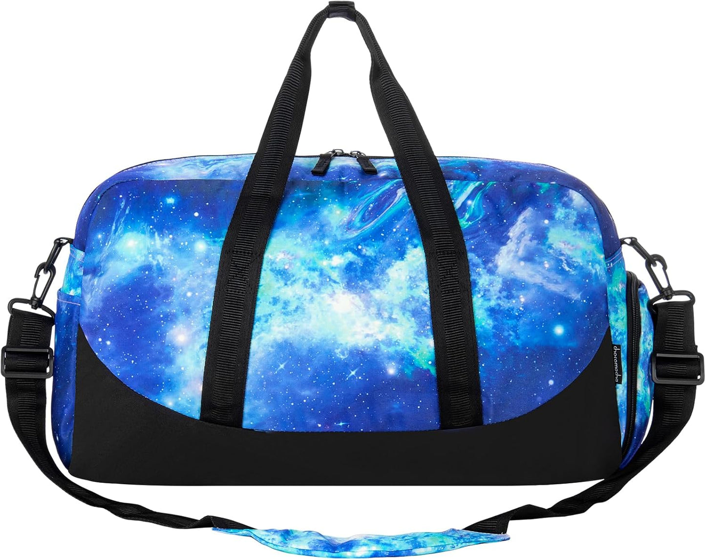 Choco Mocha Kids Duffle Bag - Boys & Toddlers Travel & Overnight Bag - Blue-Green