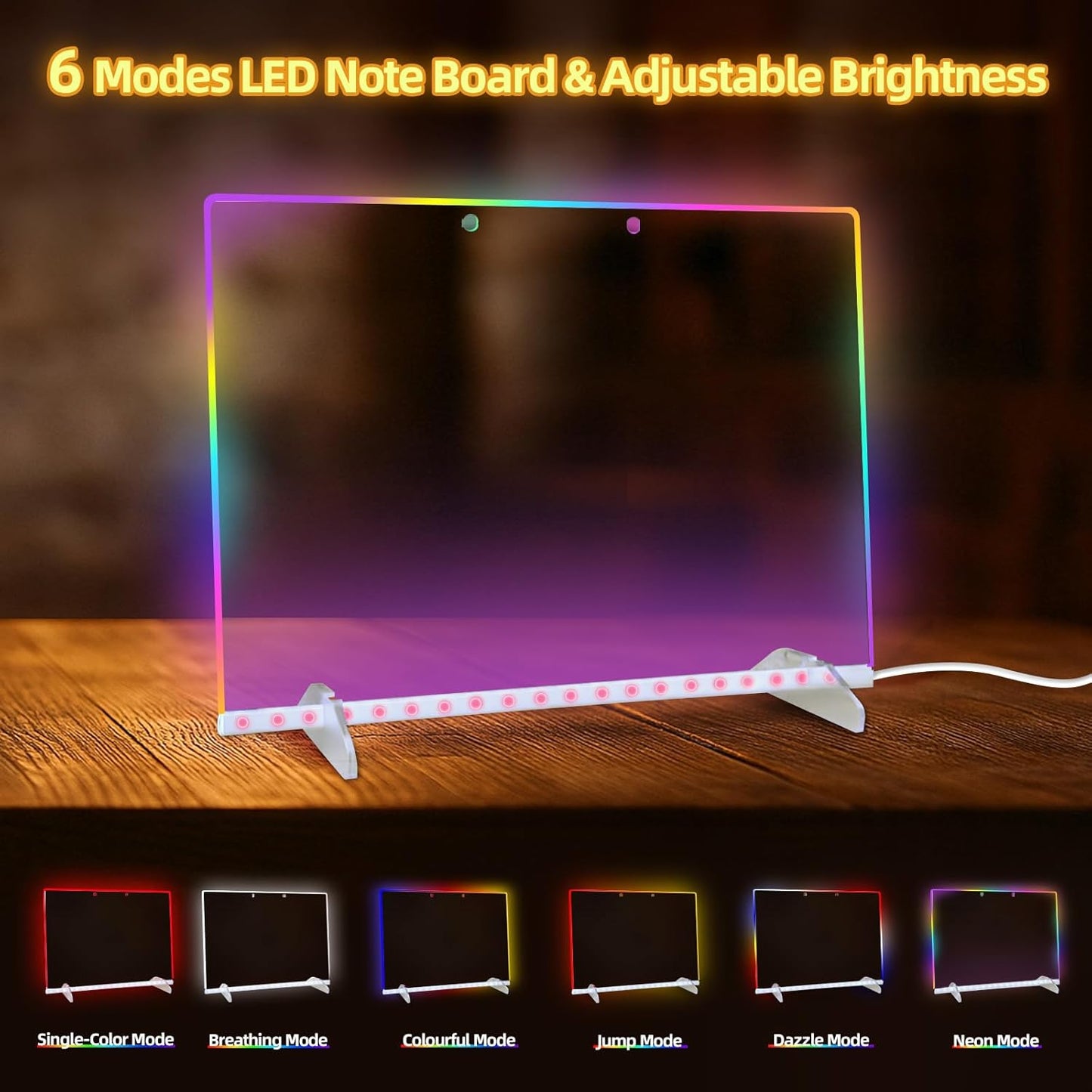 Led Drawing Board with Battery Pack, 13.7"X10" LED Note Board with Colors for Kids, Light Up Drawing Board for Home Office School, Personalized Birthday Gifts for Girls Boys