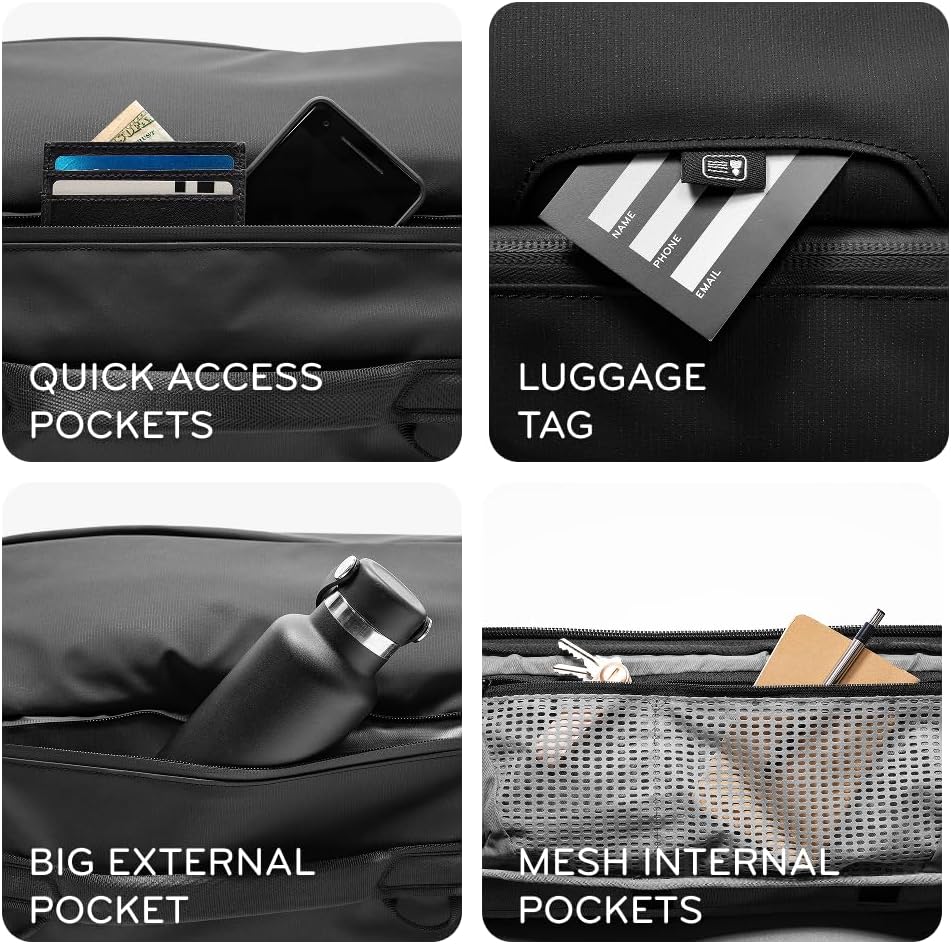 Peak Design Travel Duffelpack 45-65L, Ocean, Weatherproof Duffel Backpack, Expandable Design, Extra-Long Zip Path, Stowable Straps, Fits Packing Cubes and Camera Cubes, Versatile Duffel Bag for Travel