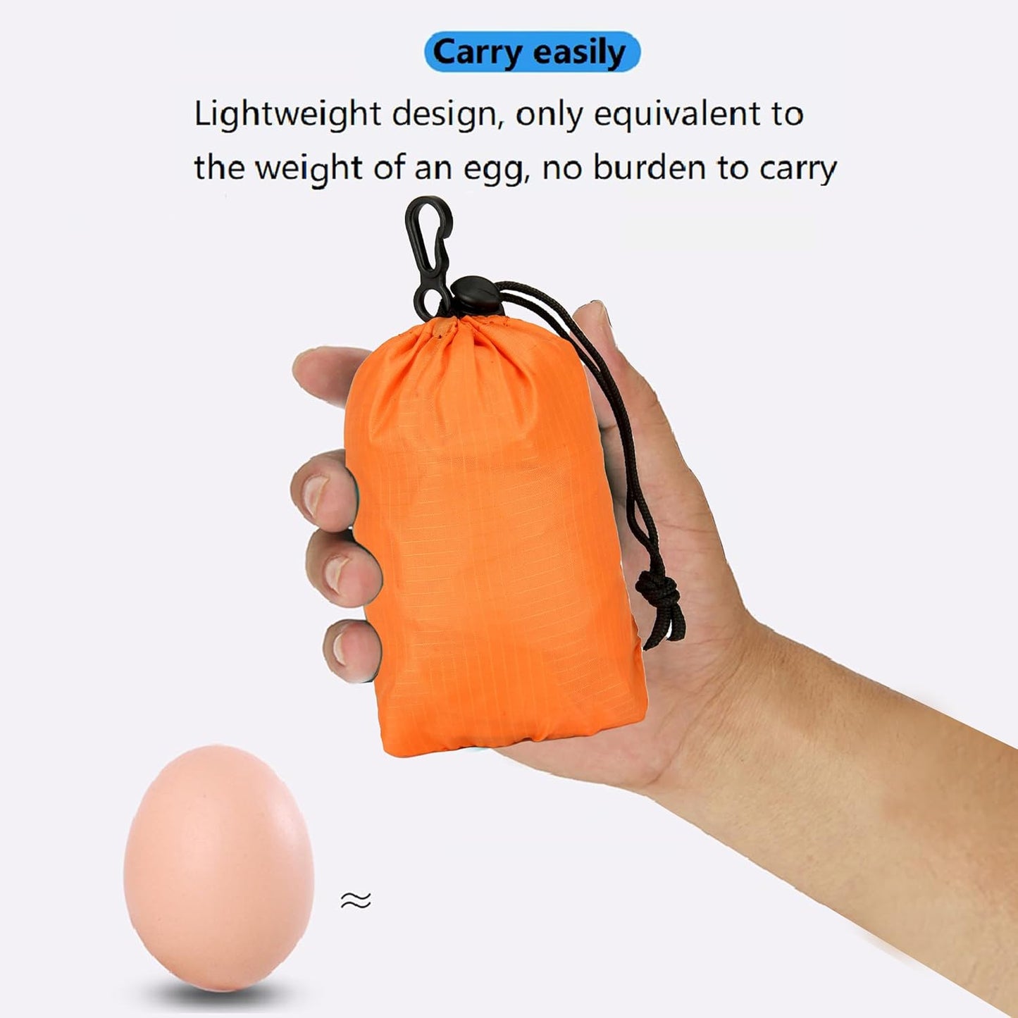 16L Lightweight Foldable Hiking-Backpack Small Packable-Daypack For Travel,Ultralight Water-Resistant Gym Bag Men Women Easy Carry-on (Orange)