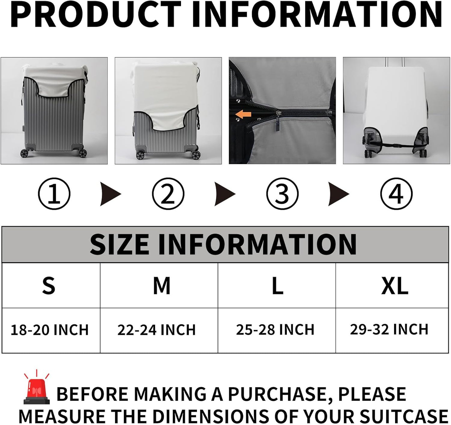 Travel Luggage Cover,Flowers ElephantTheme Suitcase Cover Accessory Kit, Luggage Tag, and Comfortable Luggage Handle Wrap, Washable Luggage Suitcase Protector (25-28 inch,L)