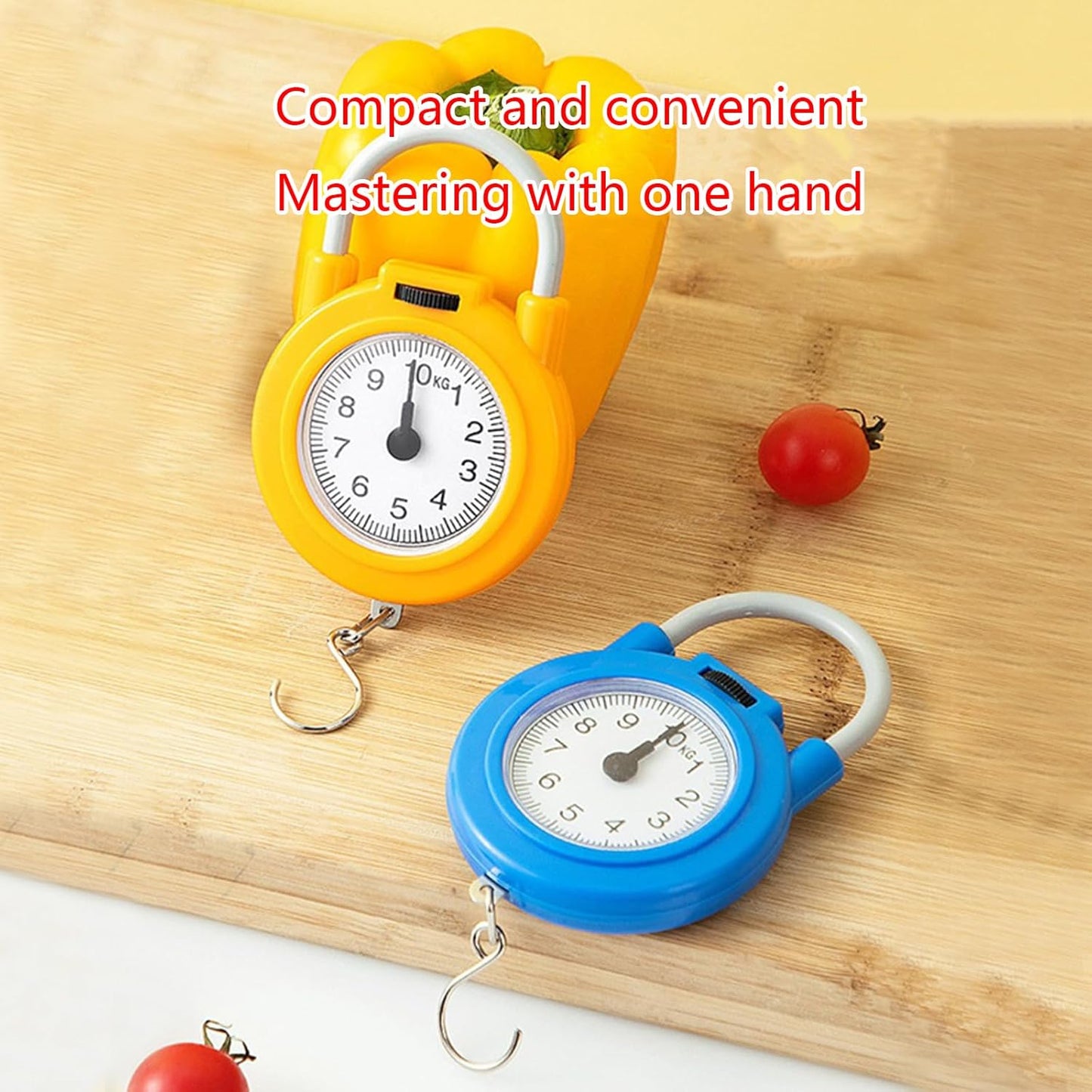 10kg Portable Mechanical Scale Hanging, Fish, Luggages, Kitchen Scale Hanging Hook Multi-Purpose Scale for Household