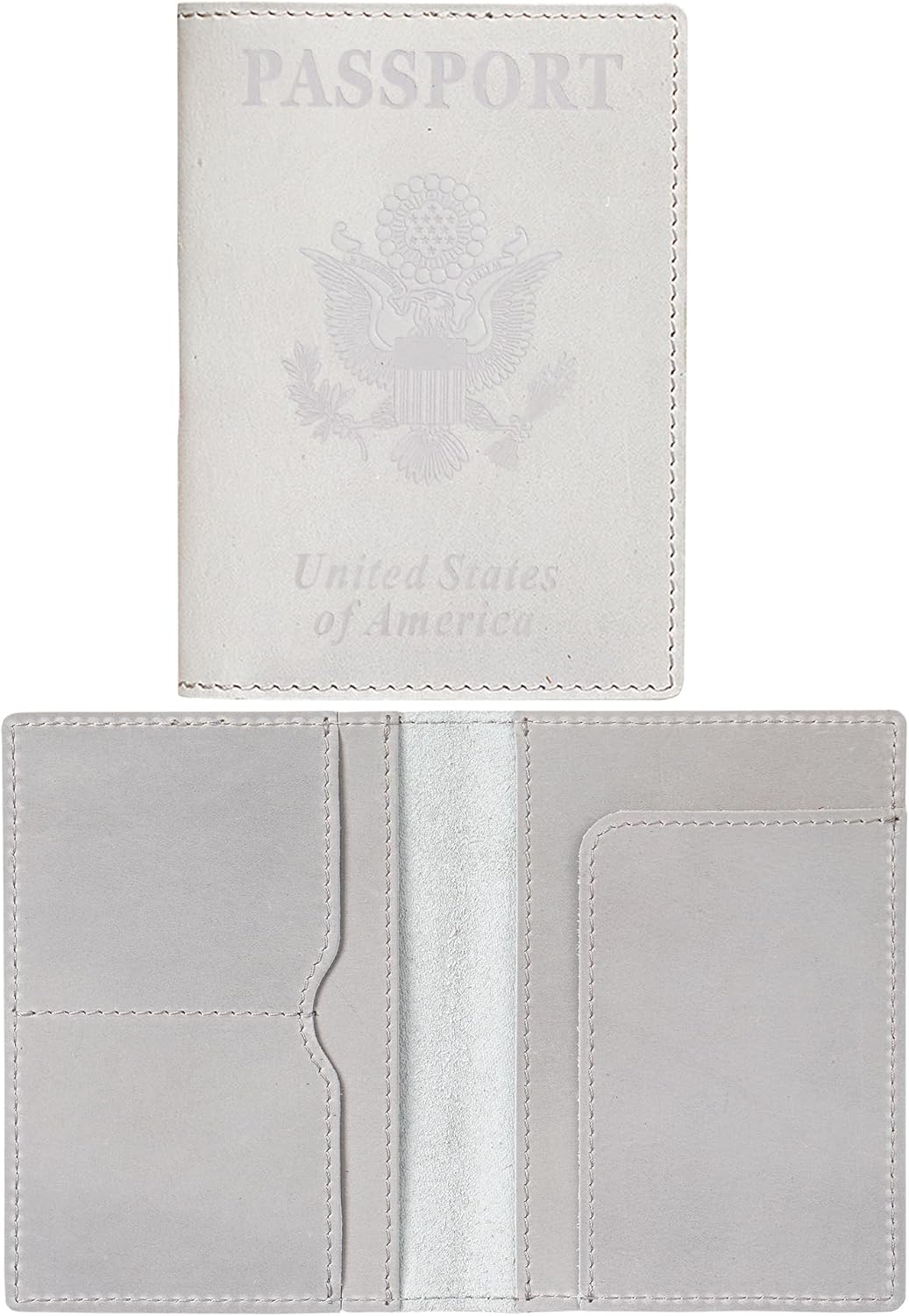 HIFA Leather Passport Holder, Handmade Passport Cover with Card and Ticket Slot - Genuine Leather, Elegant Design, Easy Access - Passport Case, Passport Wallet, Passport Holder