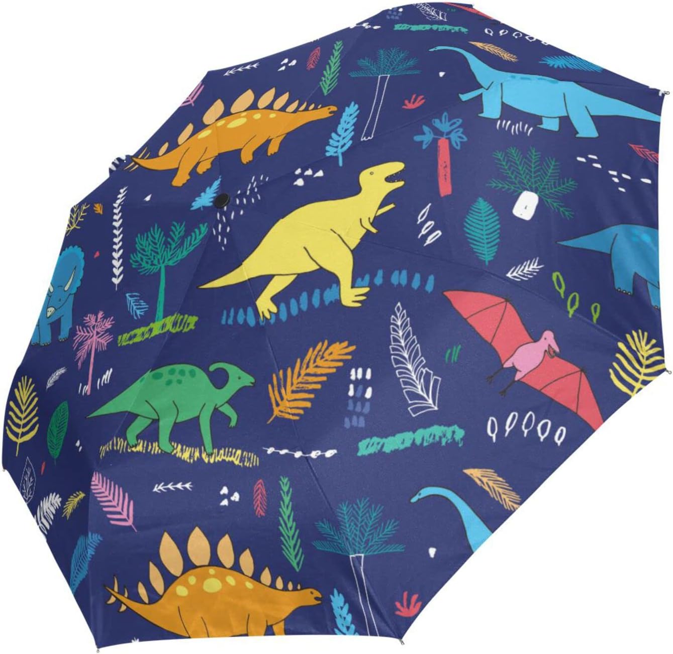 Automatic Umbrella One Touch Auto Open and Close Button Compact Travel Umbrella for Women Men Kid