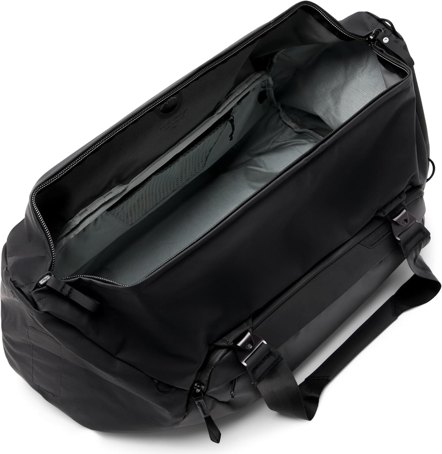 Peak Design Travel Duffel, Extra-Wide Single Zip Access, Weatherproof Shell, 4 External Pockets, Fits Packing Cubes & Camera Cubes, Ideal for Weekend Trips, Versatile Duffel Bag for Travel