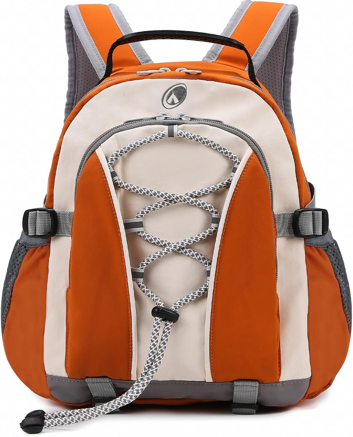 10L Orange Mini Kids Hiking Backpack with Chest Strap for Girls Boys, Small Hiking Daypack with Padded Straps for Men Women
