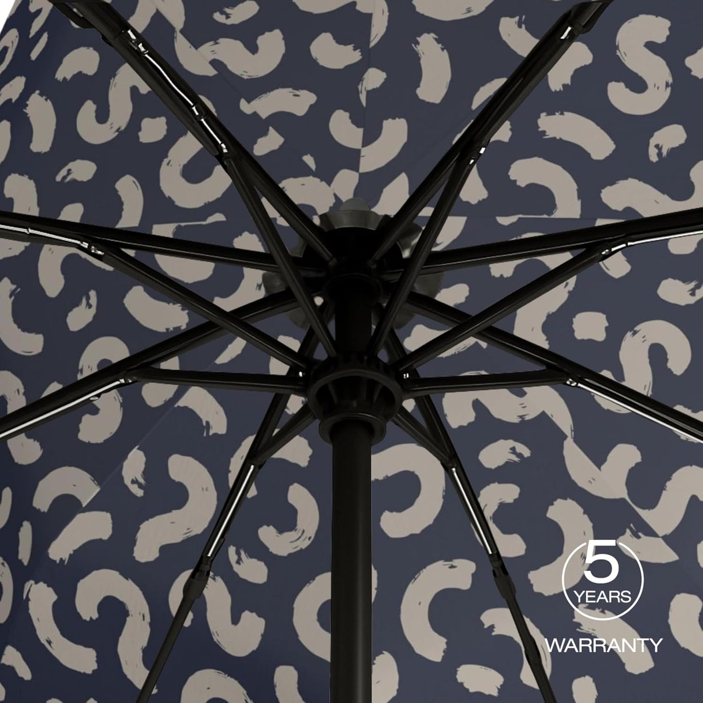 Knirps A.200 Medium Duomatic Windproof Umbrella for Adults – Automatic Open Close 38.5" Canopy, Travel Case Included