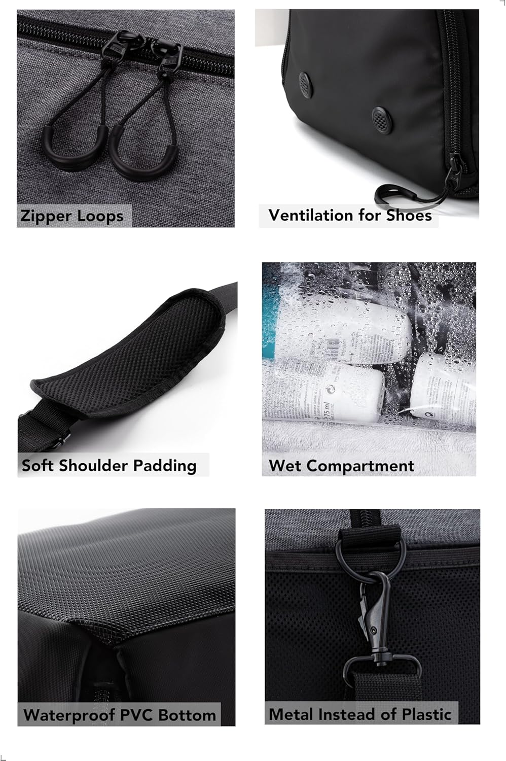 Fitgriff® Gym Bag V2 for Men and Women with Shoe & Wet Compartment - Duffle Bag for Travel, Sports, Fitness and Workout