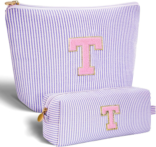 Teacher Appreciation Gifts,Thank You Gifts from Students,Birthday Teacher Retirement Gifts for Women,Teachers Day Gift Ideas,Makeup Bag Set Cosmetic Bag - Lavender,T