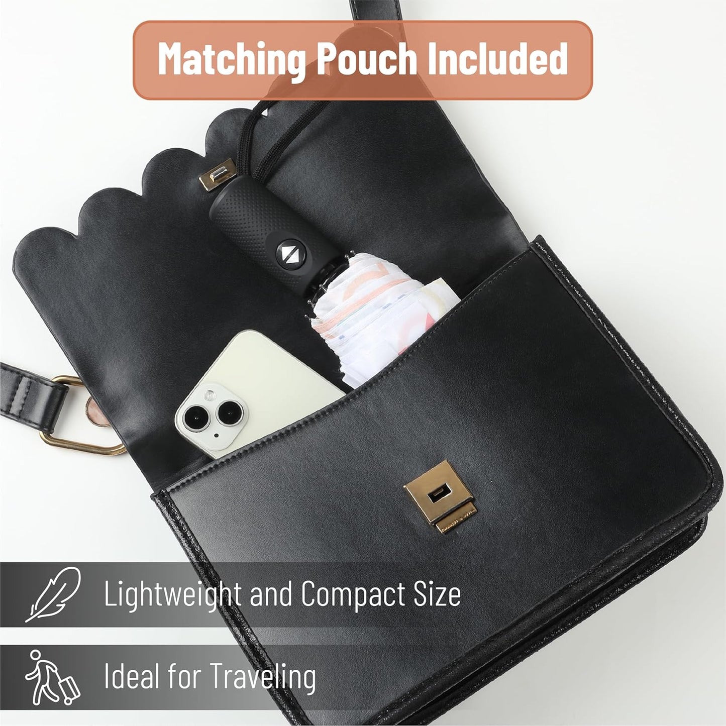 Mr. Pen- Windproof Travel Umbrella, Automatic Umbrellas for Rain, Compact