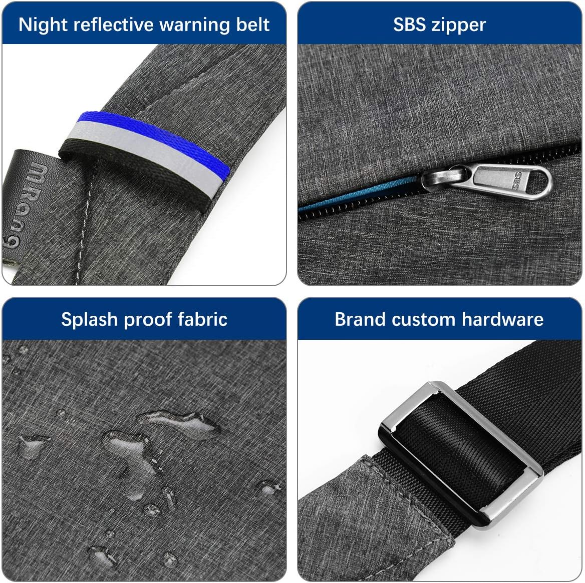 Sling Crossbody Bags Trendy Travel Anti Theft Safe Purse Bags for Women Men Waterproof