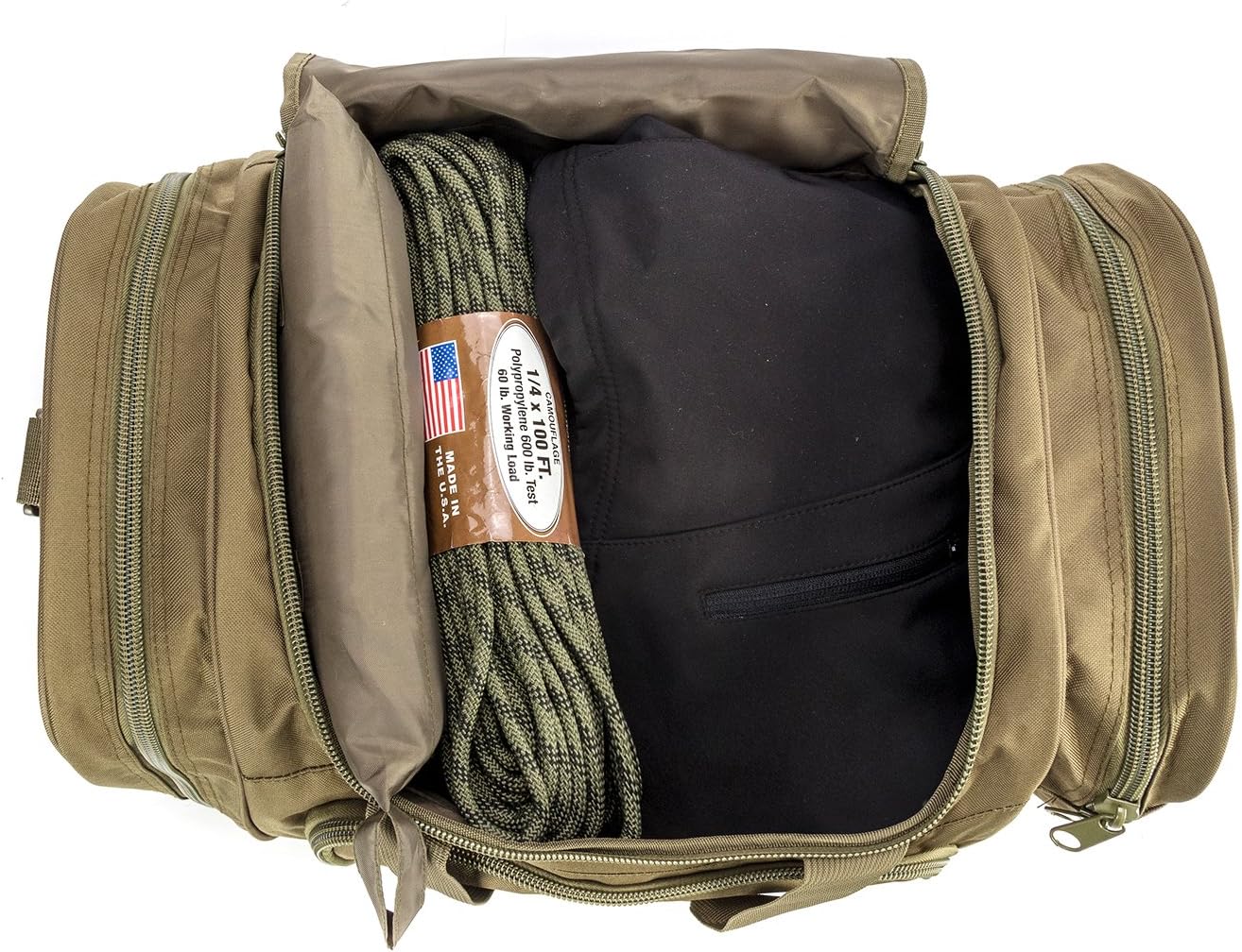 Gym Duffel Bag for Men Sports Duffel Bag with Shoe Compartment (GREEN-Model A)