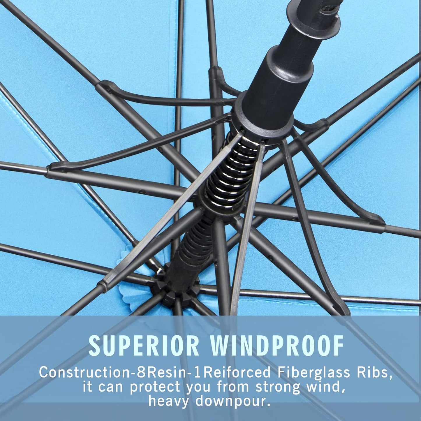 ZOMAKE Golf Umbrella Windproof, Extra Large Oversized Heavy Duty Double Canopy for Rain, Sports Games & Push Cart(51/54/62/68/72Inch)