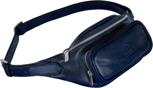 Leather Waist Pack | Belly Bag | Waist Bag| Leather Belt Bag | Leather Fanny Pack Handmade in Italy – Time Resistance