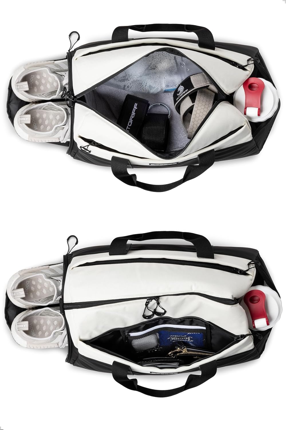 Fitgriff® Gym Bag V2 for Men and Women with Shoe & Wet Compartment - Duffle Bag for Travel, Sports, Fitness and Workout