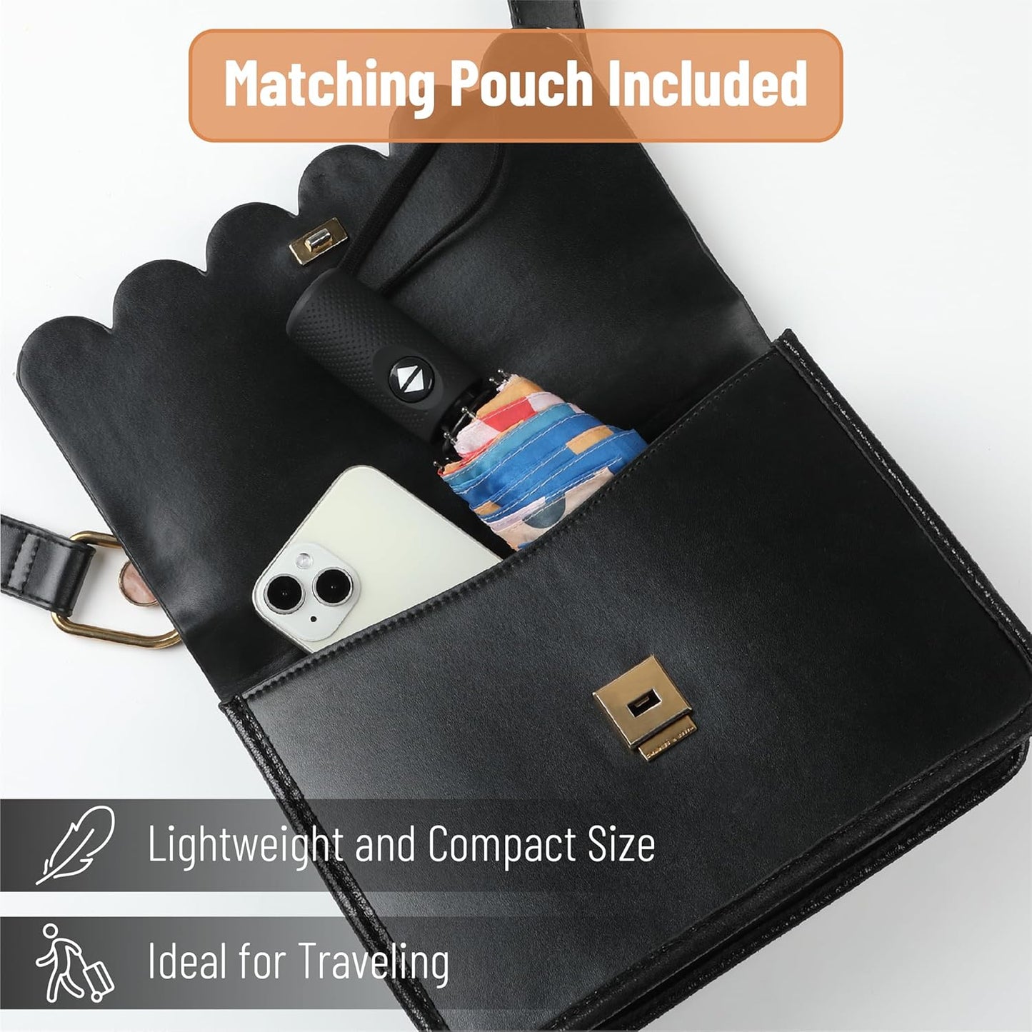 Mr. Pen- Windproof Travel Umbrella, Automatic Umbrellas for Rain, Compact