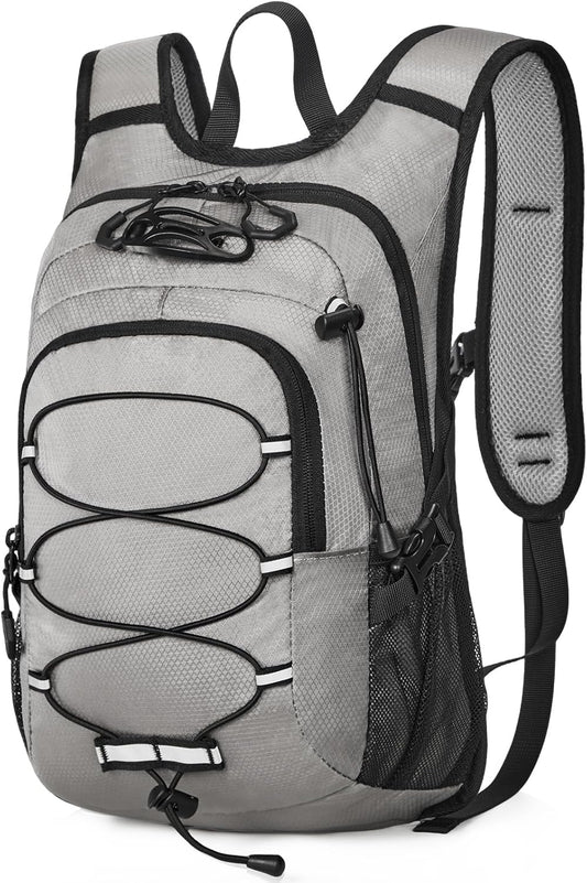 12L Kids Hiking Backpack, Small Hydration Backpack, Waterproof Kids Camping Daypack 5-12, No Water Bladder…