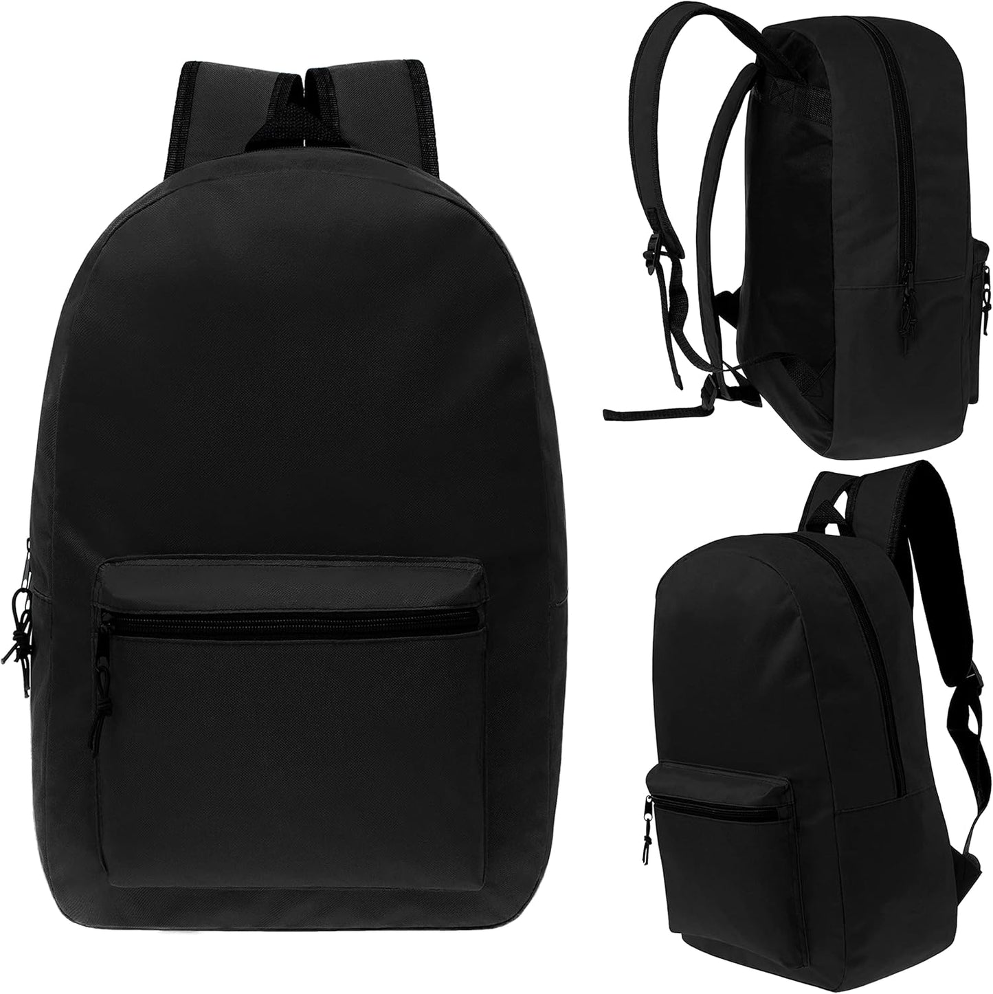17" School Backpacks for Kids - Backpacks in Bulk for Elementary, Middle, and High School Students in Assorted Colors